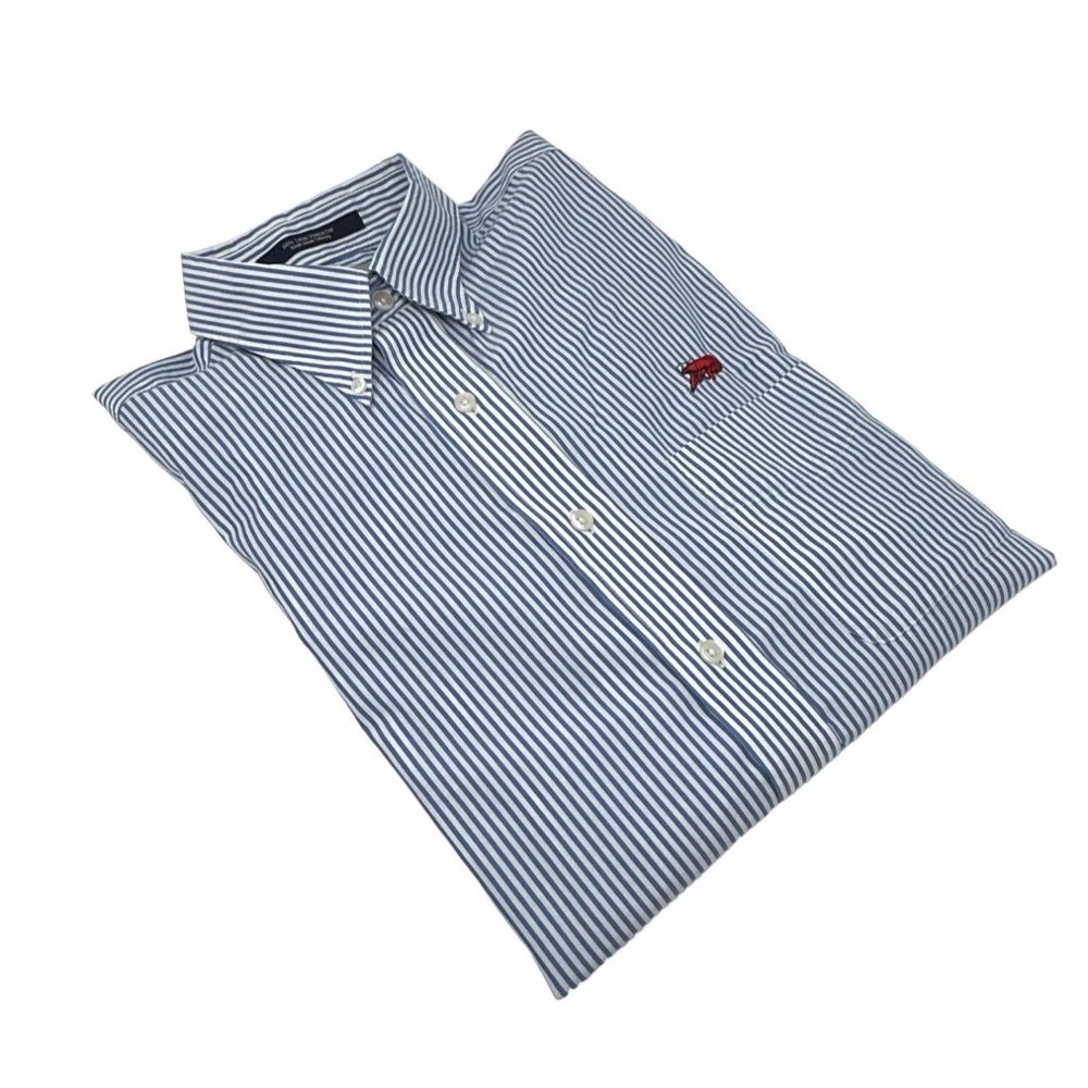 Cajun Clothing Men's Button-Down Long Sleeve‎ Logo Dress Shirt - Size Medium